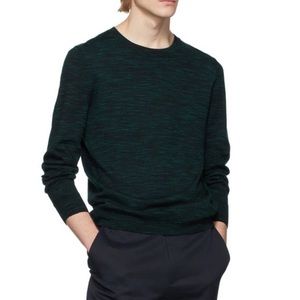 Mens a.p.c. Green wool marled sweater